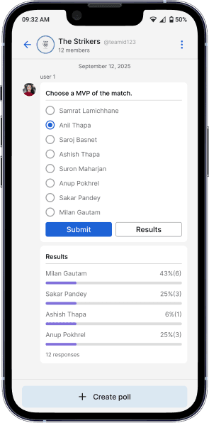 PlayVote iPhone Preview